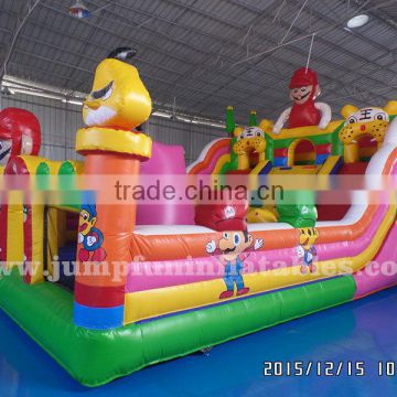 10X7 meter Inflatable jumping center park/High quality Inflatable Fun City for children happy bouncing park,Moonwalk park sale