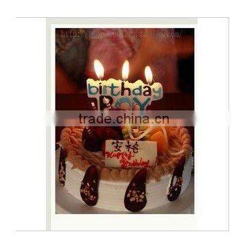 birthday boy candle