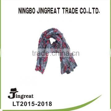 long fashion ladies office 2015 polyster print scarf