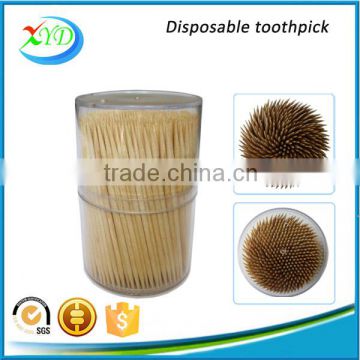 250 piece plastic bottle wooden toothpick