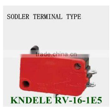 RV solder terminal type micro electrical safety switches 16A RV-16-1E5