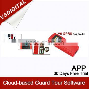 Low power reminder gprs guard patrol system with led display