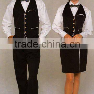 Newest designs restaurant waiter uniform