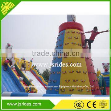 Professional Rental Large Inflatable Rock Climbing Slide Tobogan Inflable Jumping Trampoline photo-3