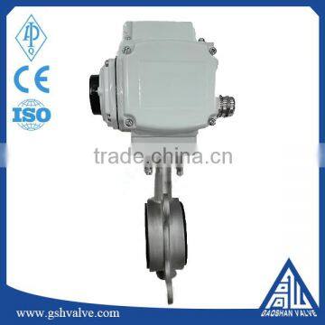 CF8 Stainless Steel Epdm Seat Electric Wafer Butterfly Valve photo-3