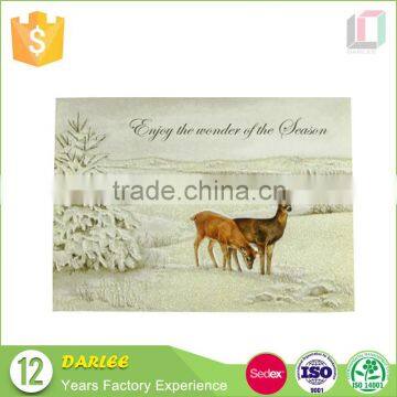 custom hot stamping christmas greeting card