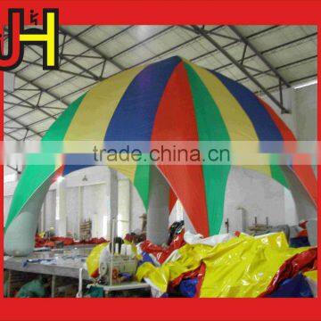 Factory Made PVC Tarpaulin Colorful Inflatable Spider Tent For Camping