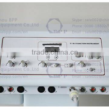 Hot Selling 11 In1 Multifunction Skin Analyzer Magnifier+ultrasonic+skin Polishing and Ionic Skin Care Machine