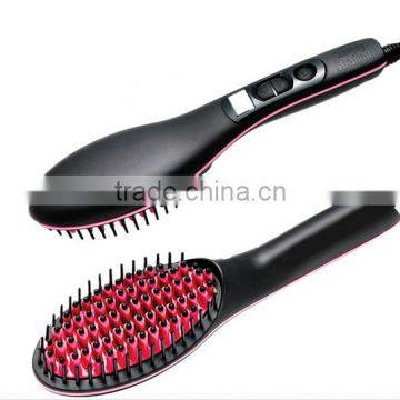 2017 Newest LCD Hair Straightener brush comb for hair Salon