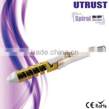 China home use Useful travel golden painting triple hair curler