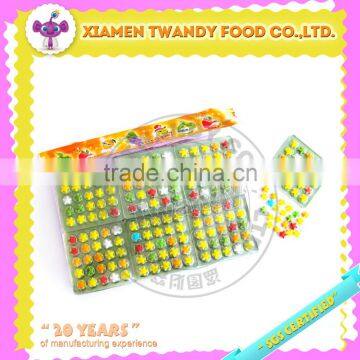 fruity star shaped tablet hard pressed candy