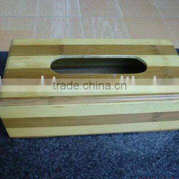 Bamboo tissue box (rectangle)