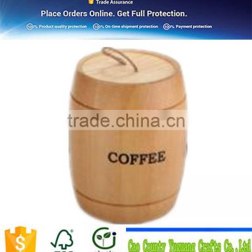 good natural material coffe barrel wood hot selling