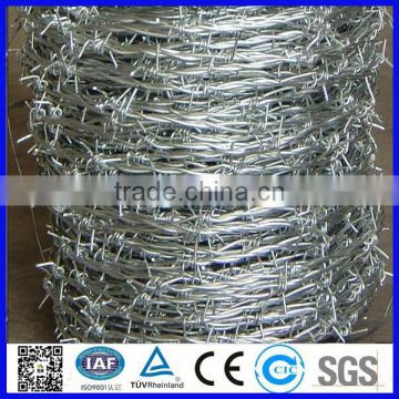 Double twist pvc coated barbed wire for sale