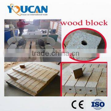 Wood pallet block leg extruding machine/wood sawdust block processing machine/wooden block making machine