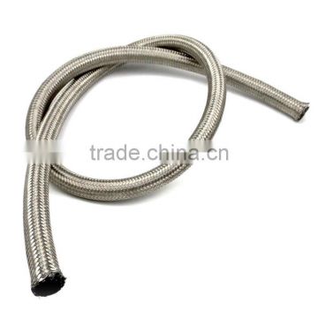 Best sale 12" -6 AN Braided Stainless Steel Fuel Oil Gas Line Hose 1500 PSI Rubber Core