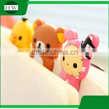 Office Stationery Personalized Rubber Meta Cartoon Animal Paper Clip Holder photo-2