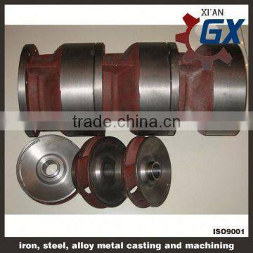 2015 hot sale casting iron water pump parts