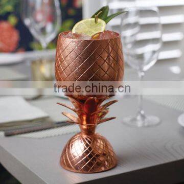 Pineapple made of Solid Pure Copper for Drink ware and Vodka Cocktails and Moscow Mule Brand Promotion