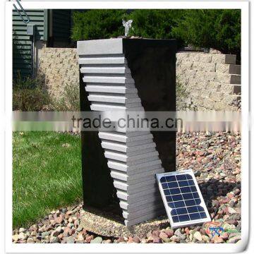 Ornamental handmade resin solar garden water fountain