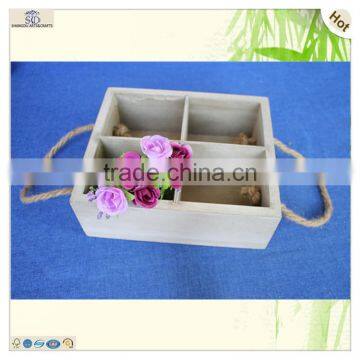 Wholesale Antique Rope Handles Decorating Wooden Box photo-6