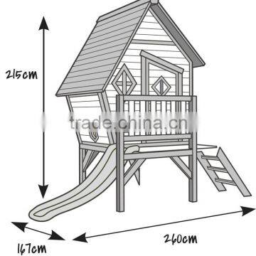 Wooden Movable Playhouse for Children photo-3