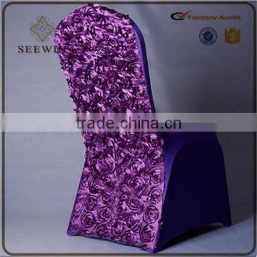 Rosette Chiar Cover Used for Banquet Wedding Rosette Chair Cover photo-4