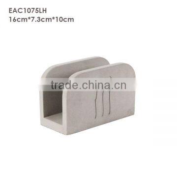 Handmade Hotel Decoration Plain Concrete Christmas Napkin Holders photo-5