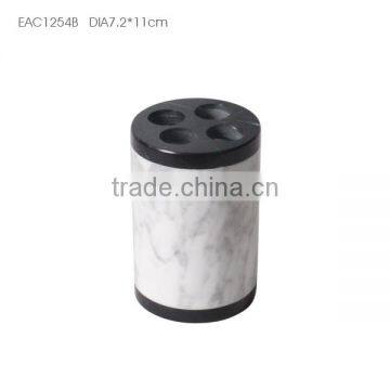 Best Selling Products Black and White Marble Bathroom Accessories Set photo-4
