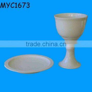 Communion supplies paten and Chalice