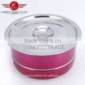 Colorful Red Stainless Steel Steam Steel Lids Stockpot photo-2