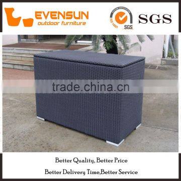 White And Grey Wicker Storage Box Rattan Furniture photo-6
