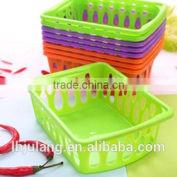 Useful plastic storage basket small size storage basket