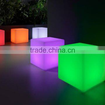 Led Cube, Plastic Led Cube Chair, Patio Furniture Factory Direct Wholesale for Home Decor photo-2