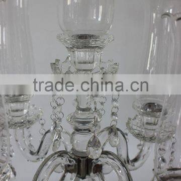 Jingyage Modern Crystal Candelabra for Wedding Centerpiece photo-3