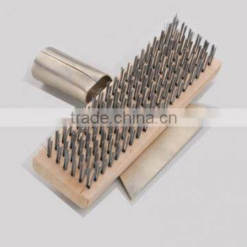 2014 the newest US style steel or brass wire brush with scraper SJIE3026