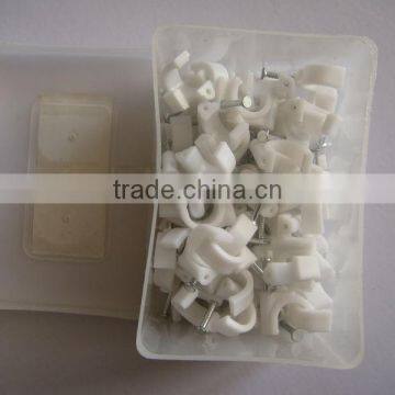 PE Round Wire Clips With Nail