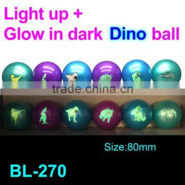 80mm air ball,bouncing ball,air ball,glow in the dark dinosaur air ball