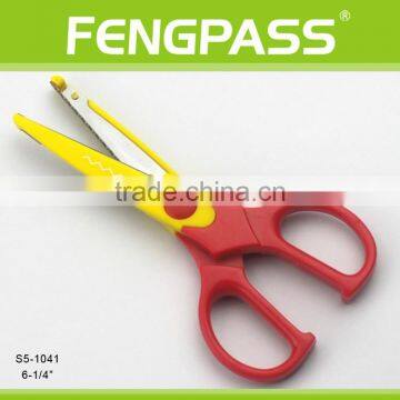 S5-1041 6.25 Inch 2Cr13 Stainless Steel Blade With Colorful Plastic Handle Color Scissors For Kids photo-2