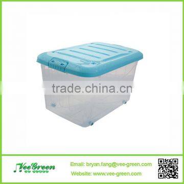 Large Capacity Home Use Plastic Storage Box with Wheels