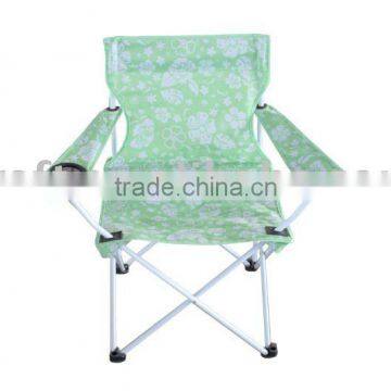 Folding chair with flower printing