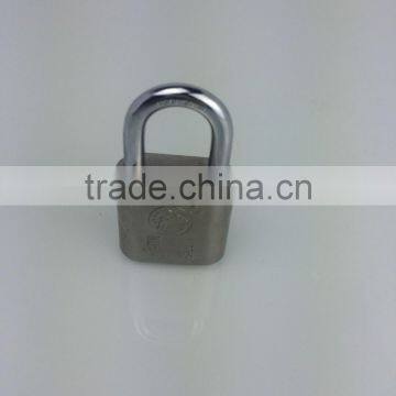 30mm square cast iron padlock with 3 keys, polished treatment padlock