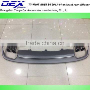 car accessories PP A-UDI S6 2013-14 exhaust rear diffuser car part diffuser