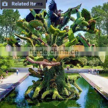 Artificial Plastic Hedge Topiary Grass Animal for Landscape photo-5