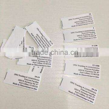 Customized Care Labels for Garment Clothing Wash Label Instruction Tag photo-2