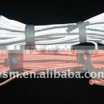 elastic cotton reflective piping for garment