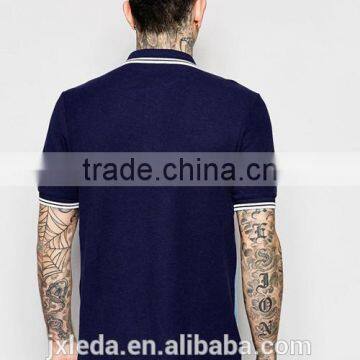 Custom Men Breathable Colour Block Panel Slim Fit Sports Polo Shirt,China Manufacturer Polo T-shirt photo-2