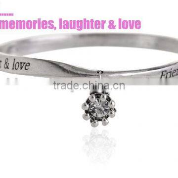 Hot Inspired Saying Logo Engraved Bangle New Style Women Twist Bangle for European & USA Market photo-6