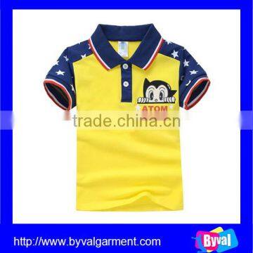 100% Cotton Short Sleeve T-shirt Child Clothes Breathable Kids Polo T Shirt photo-2