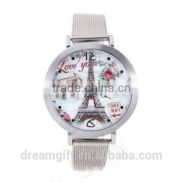 2015 Hottest 100%Brand New Romantic Eiffel Tower Lover Watch Fancy Women Watch photo-4